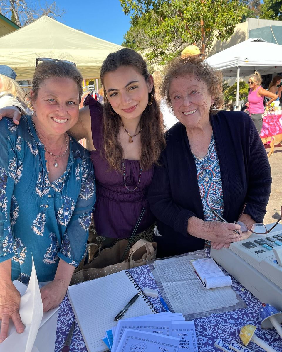 Jennifer, Kate and Phyllis at the booth