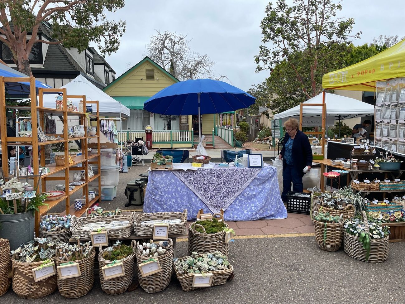 The Burnett Pottery booth