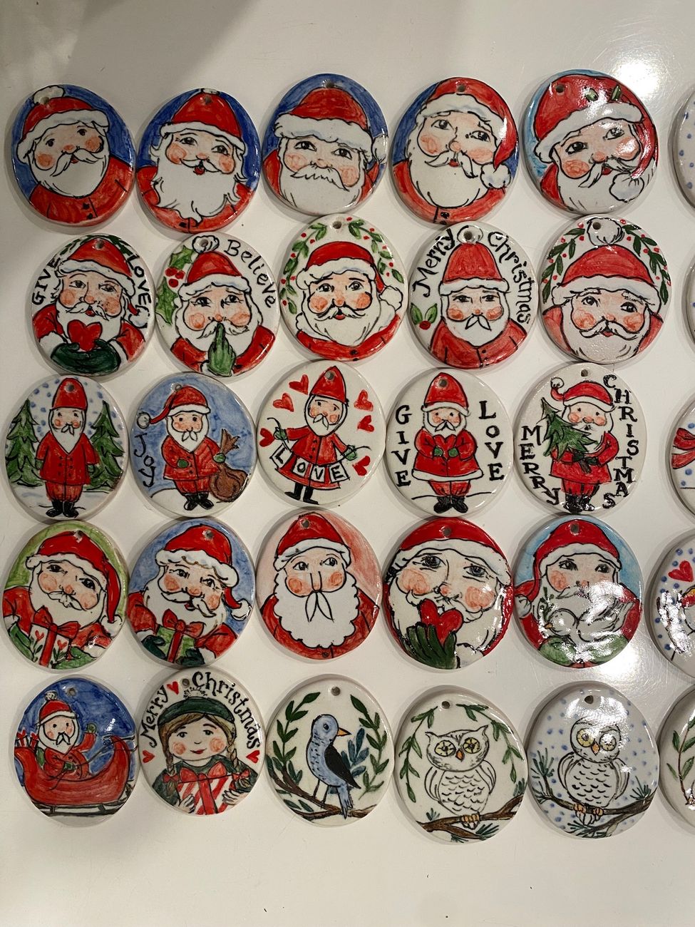 Santa ornaments
