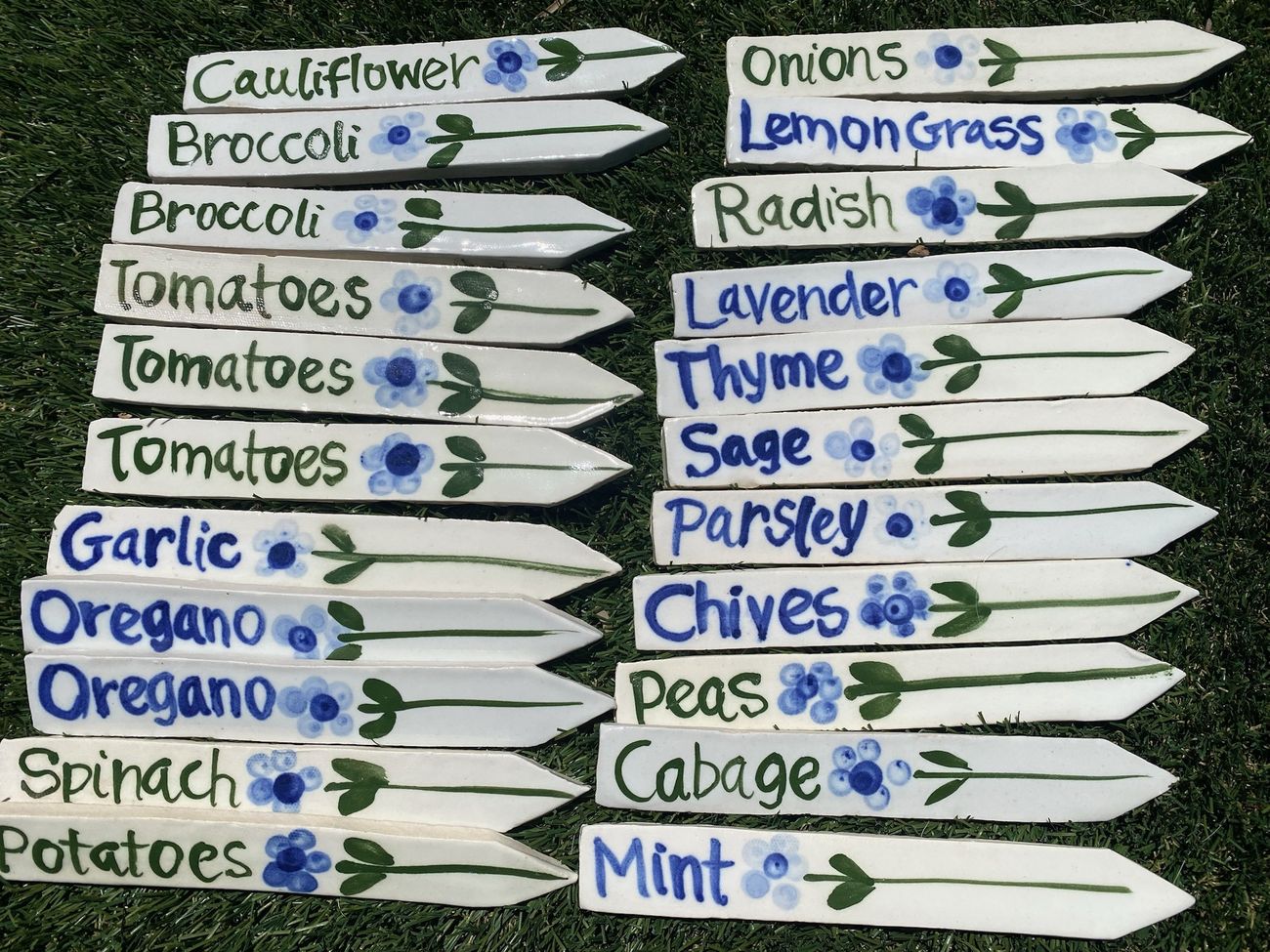 Vegetable and herb markers